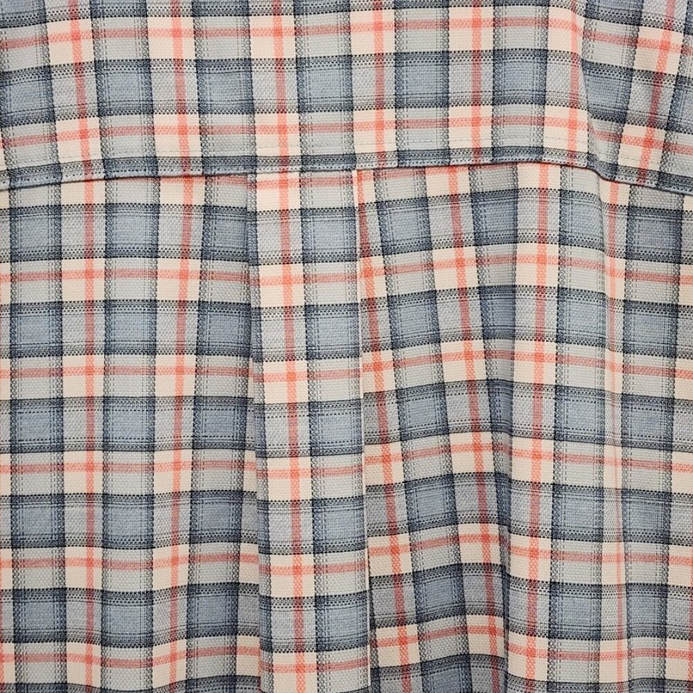 Johnnie O Mens Lightweight Cotton Check Plaid Button Down Flannel Size Large - Picture 10 of 14